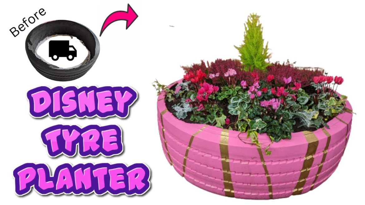 Upcycled Lorry Tyre Planter – Make a Beautiful Plantpot in minutes! Upcycled Lorry Tyre Planter - Make a Beautiful Plantpot in minutes!