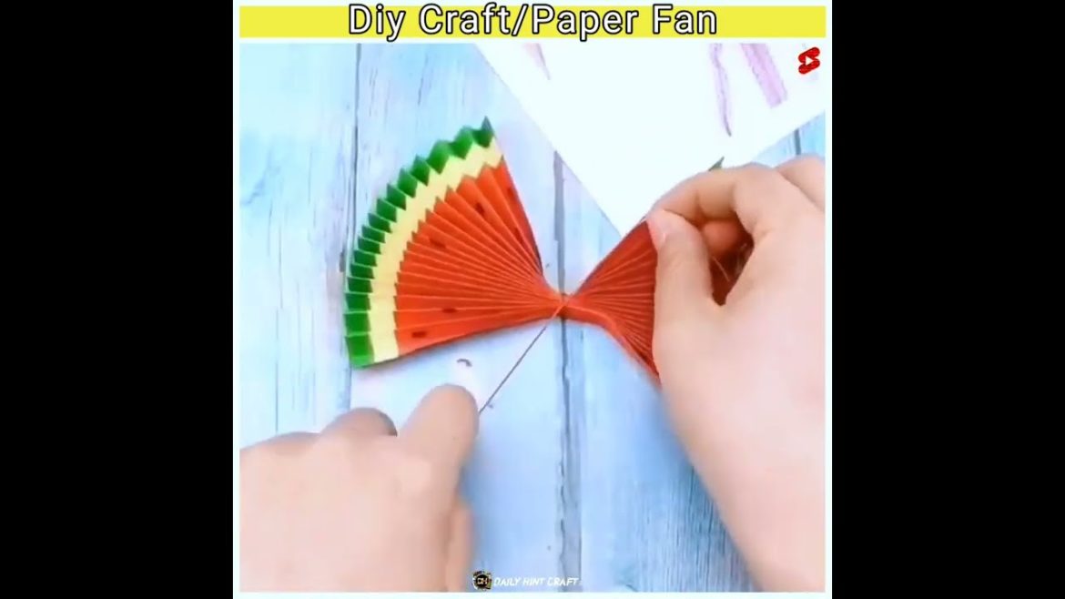 Paper fan diy craft 🤯||DailyHintCraft #diy #shorts Paper fan diy craft 🤯||DailyHintCraft #diy #shorts