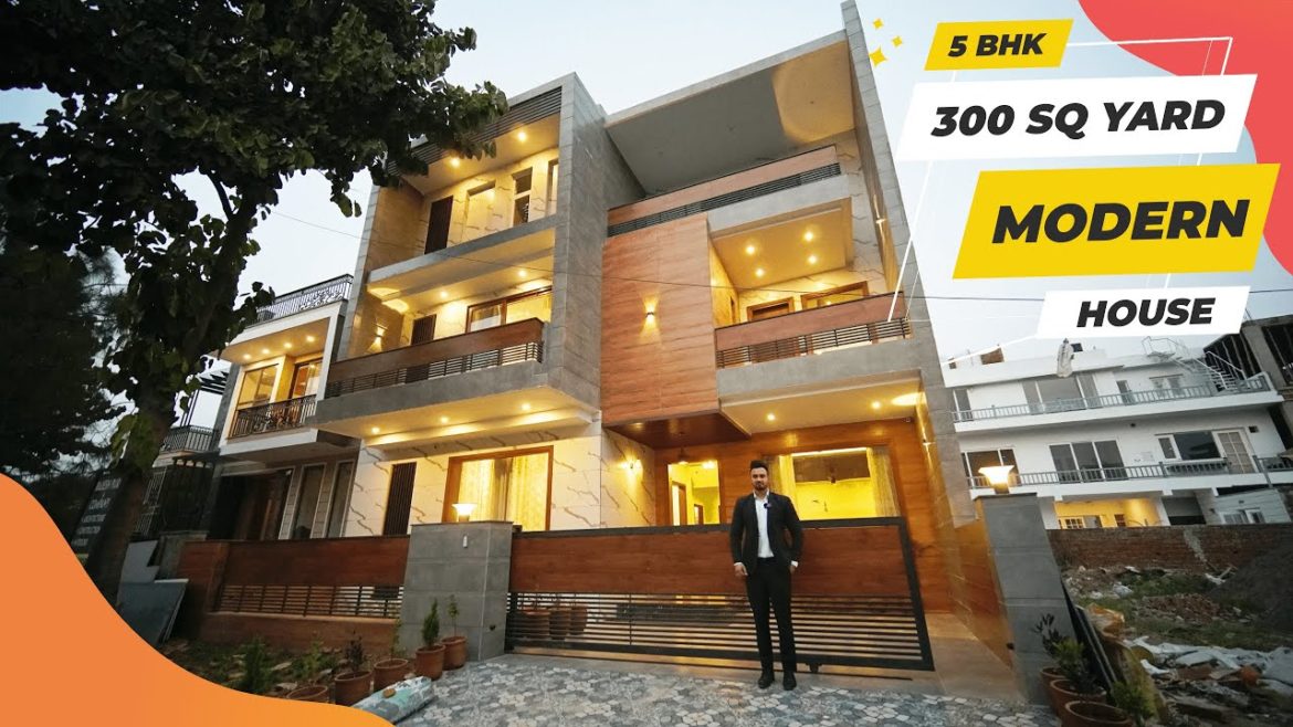 5 BHK 300 Sq Yard Modern Elevation House With Premium And Classic Interior Design 5 BHK 300 Sq Yard Modern Elevation House With Premium And Classic Interior Design