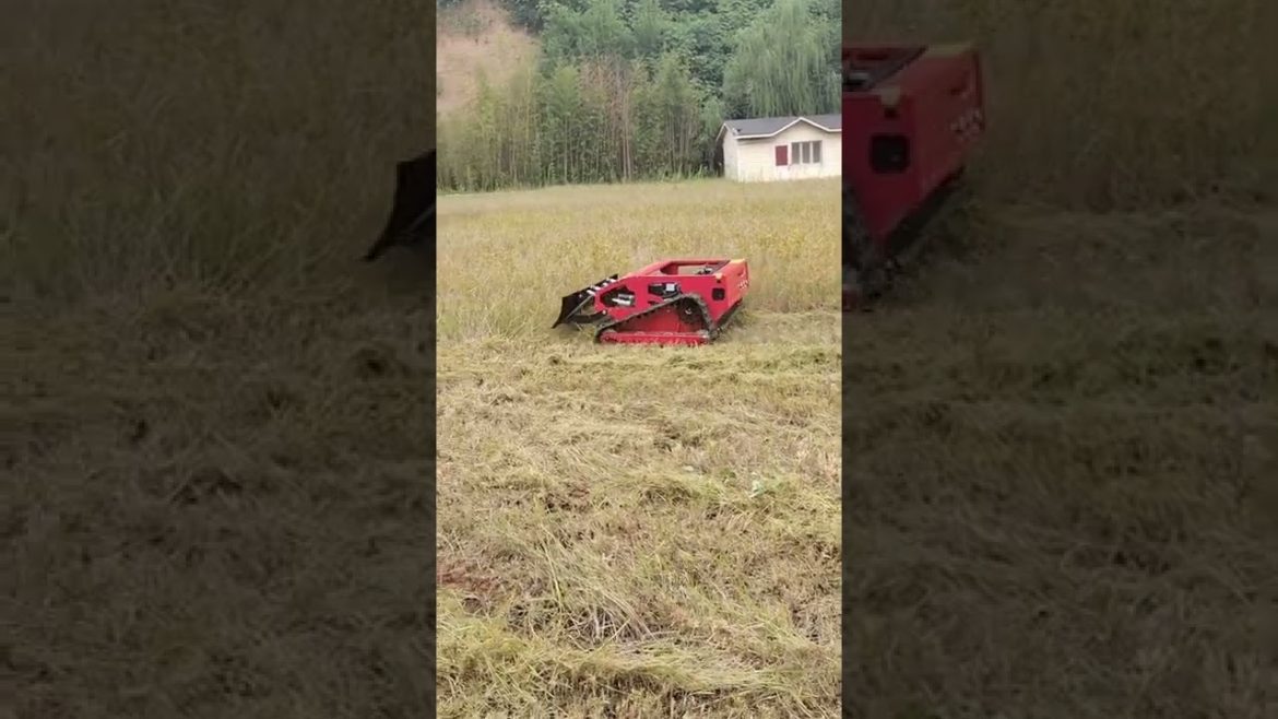 China made remote controlled grass cutter, slope mower price, remote control slope mower for sale