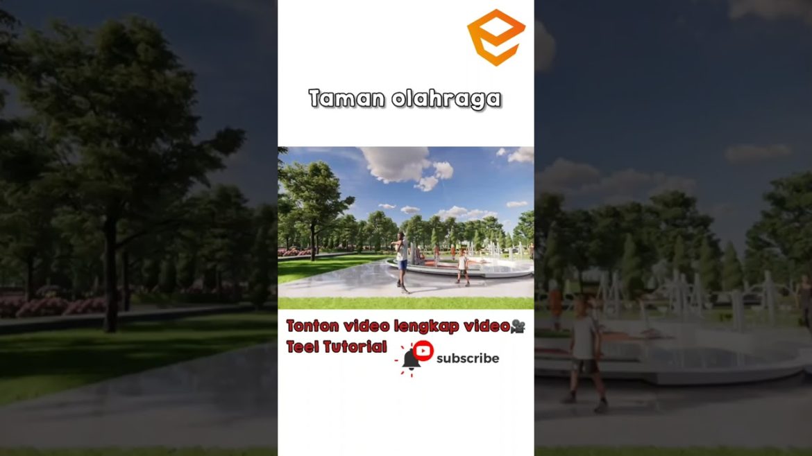 Taman olahraga #youtubeshorts #shorts #short #shortvideo #animation #park #design #model
