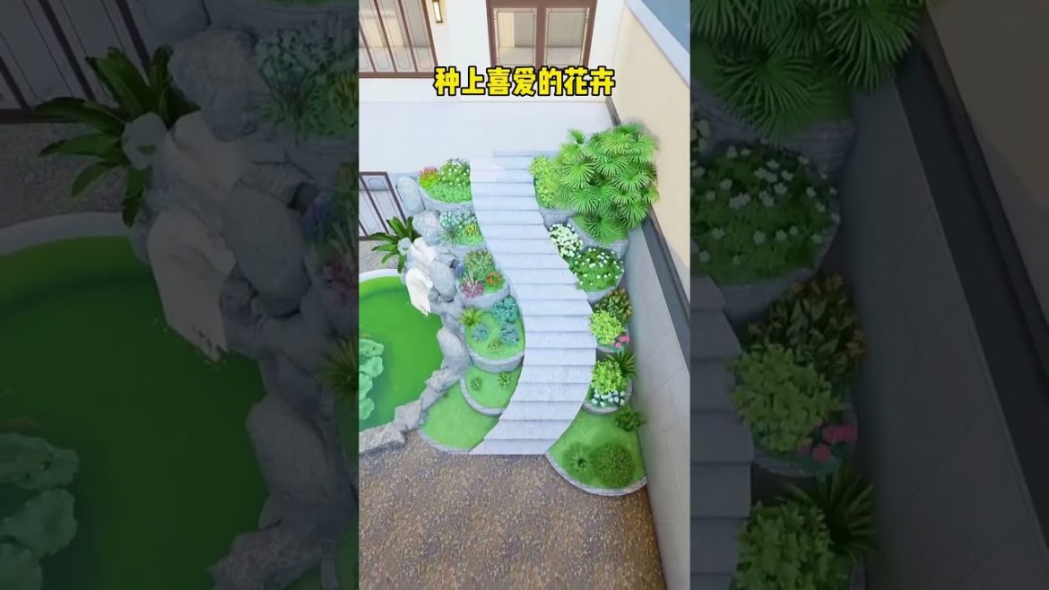 Landscape Design Ideas - Garden Design for Small Gardens 🏡 #shorts