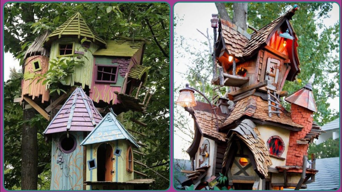 Gorgeous Garden Bird House _ Bird Shelter Ideas
