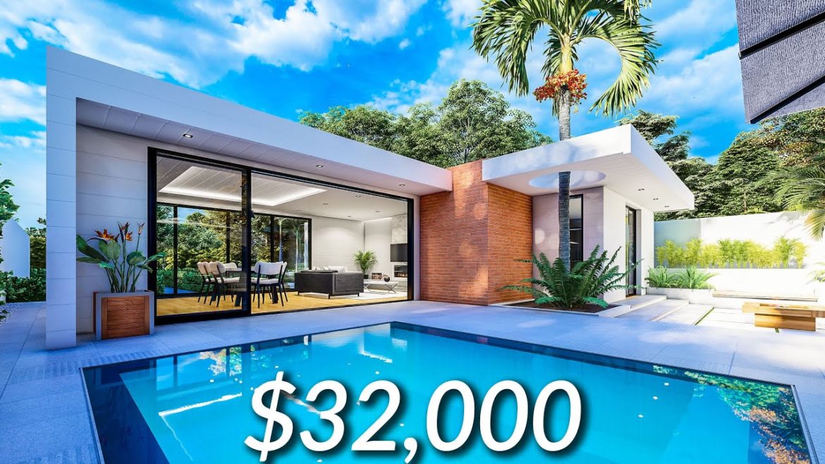 (13x13 Meters) Modern House Design | 3 Bedrooms House Tour