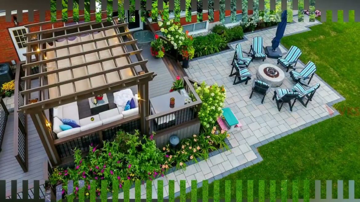 Modern out door Garden Design #House Back yard  Lawn Design