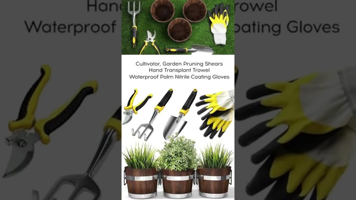 RUSTIC WOODEN PLANTERS WITH GARDEN TOOLS SET | Amazing Garden