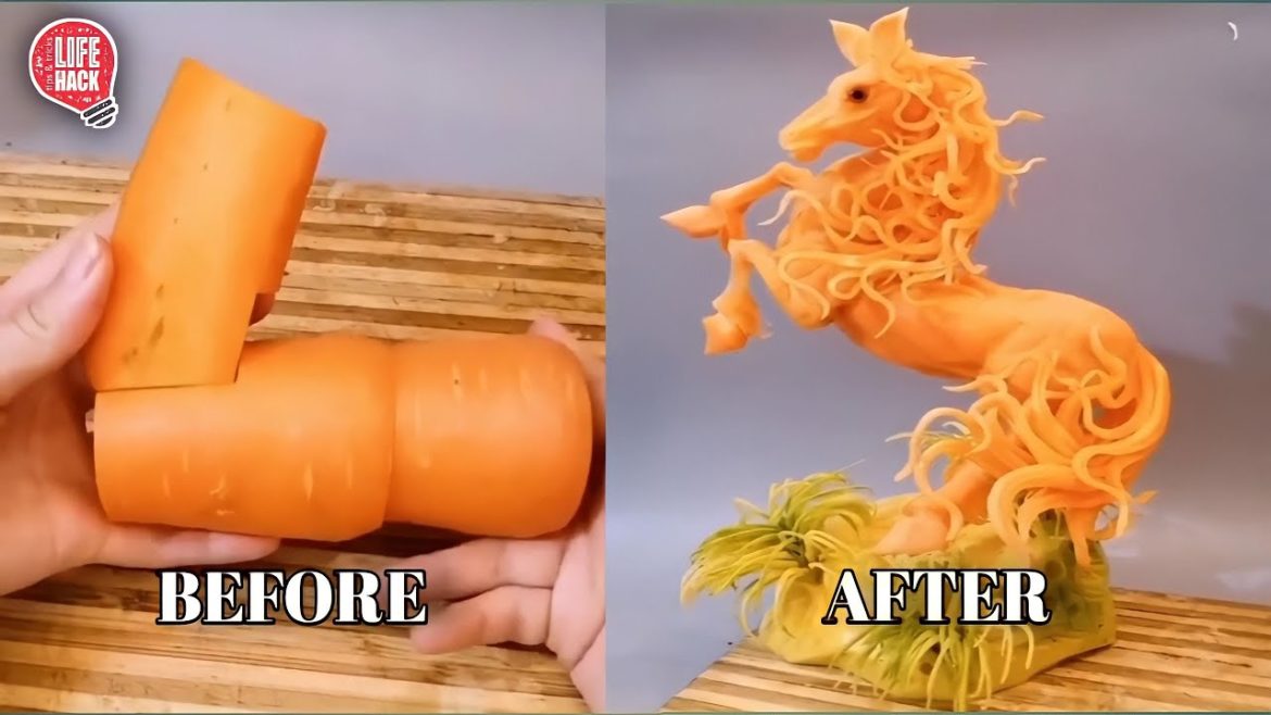 the idea of ​​making vegetables and fruit into extraordinary works of art, crafts.