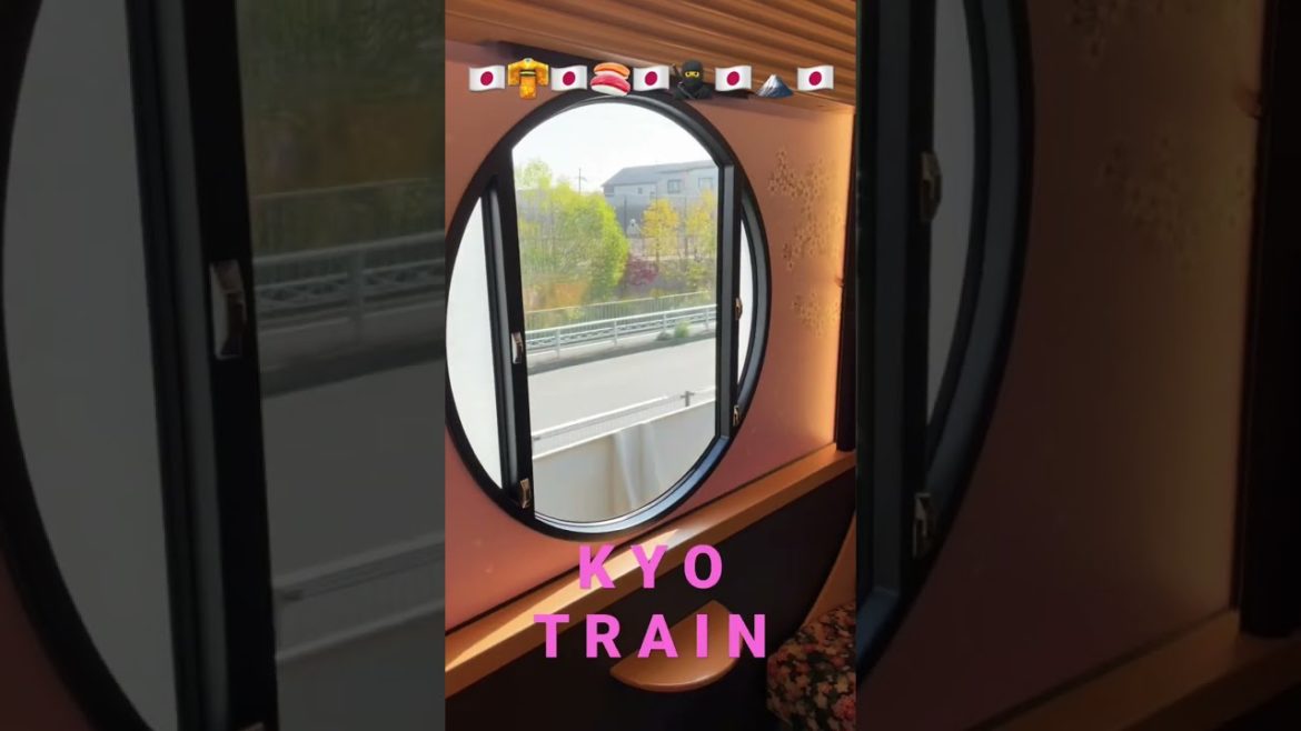 🚃Japanese garden on a train!?