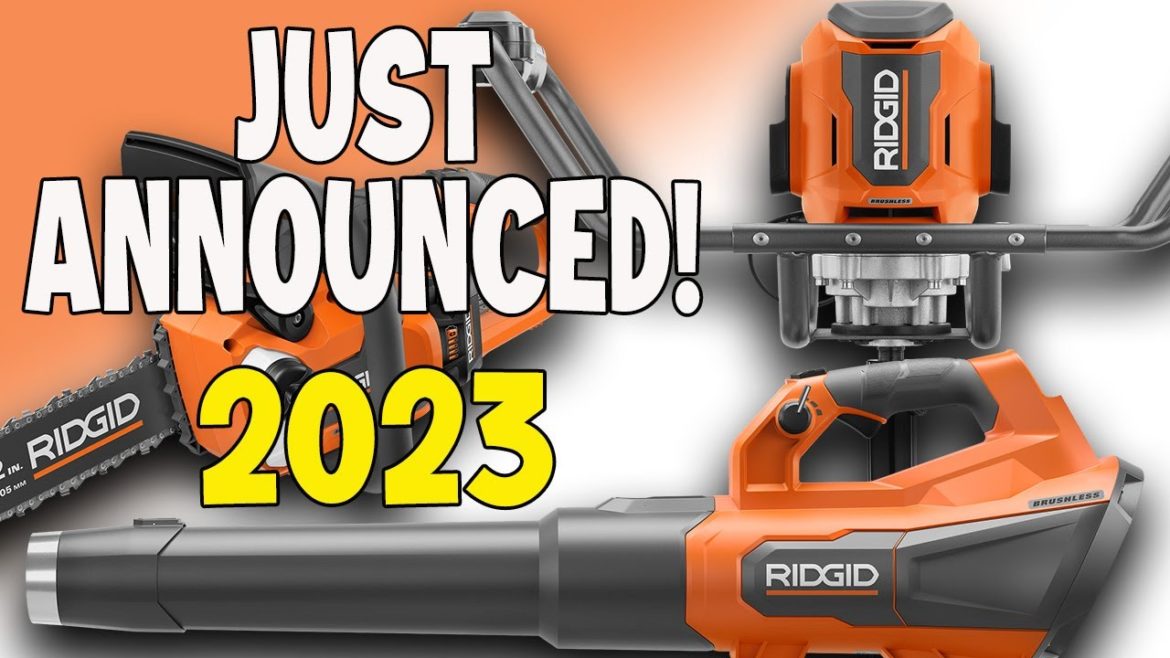 FULL LIST FOUND of RIDGID OUTDOOR POWER TOOLS announced for 2023!