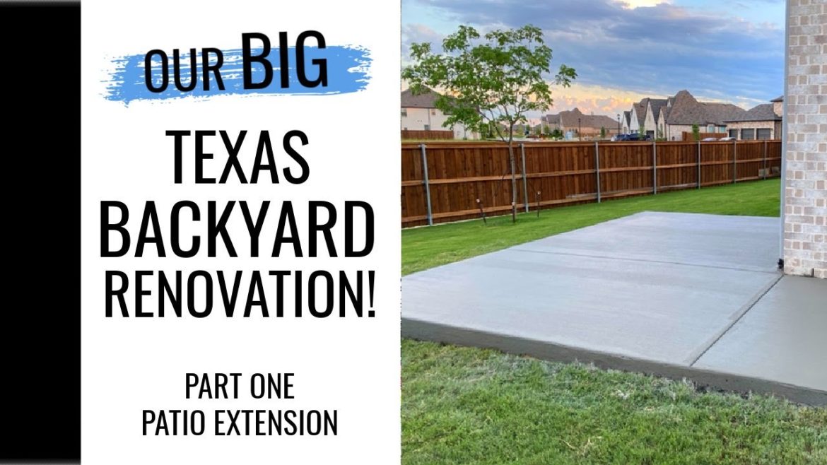 OUR BIG TEXAS BACKYARD MAKEOVER!! | PART ONE - THE PATIO! | Madge Mathews