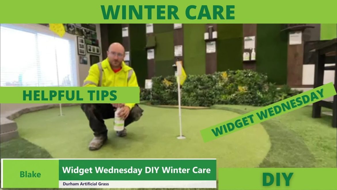 Widget Wednesday Winter Care #diy #artificialgrass #artificialturf #syntheticturf