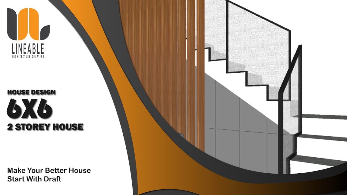 HOUSE DESIGN IDEAS ! 6 X 6 METERS TWO STOREY SMALL HOUSE WITH MODERN AND SIMPLE DESIGN STYLE