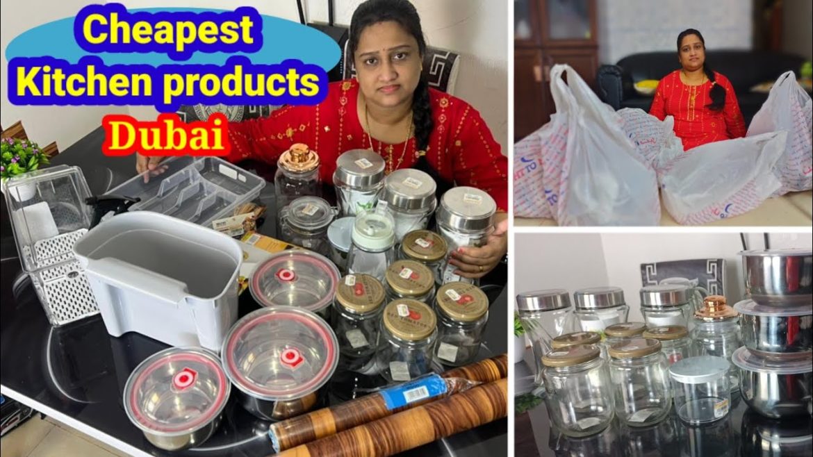 குறைந்த விலையில்  Kitchen Products in Cheapest Shopping market Dubai| SL Tamil Mom in Dubai