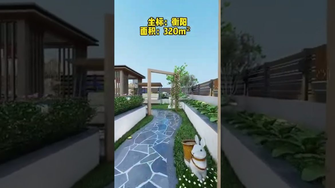 Landscape Design Ideas - Garden Design for Small Gardens 🏡 #shorts