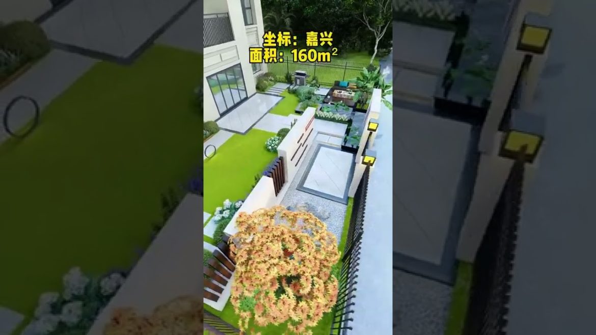 Landscape Design Ideas - Garden Design for Small Gardens 🏡 #shorts