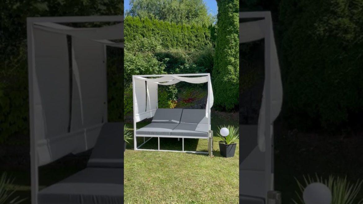 BELIANI – Adjustable Sun Bed PALLANZA – Garden Ideas BELIANI - Adjustable Sun Bed PALLANZA - Garden Ideas