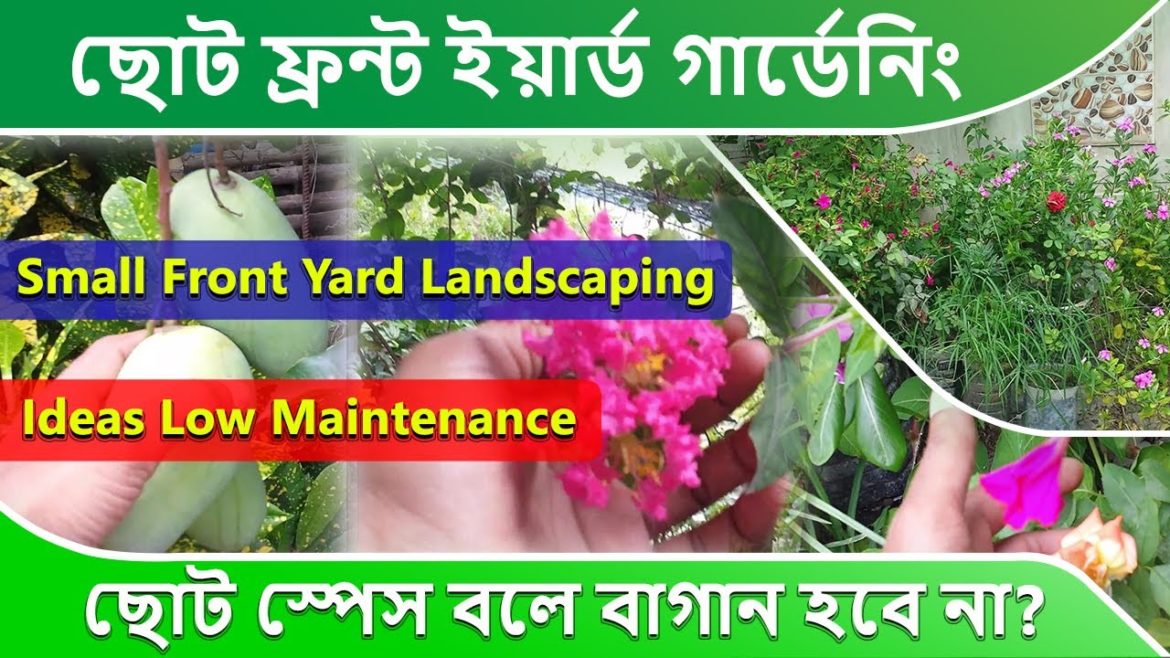 Home Garden Tour : Small Front Yard Landscaping Ideas Low Maintenance | Part-1 | Gardening Dash