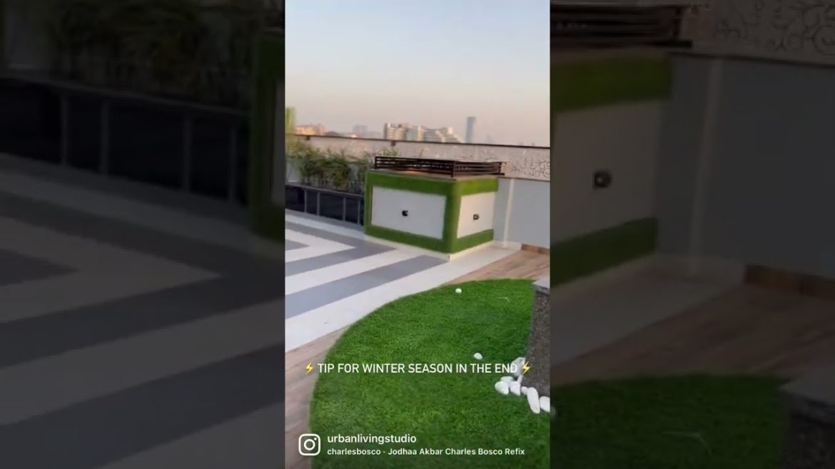 Winter Hack for Terrace | Luxury Terrace | Terrace Garden Design | Firepit | Urban Living Studio