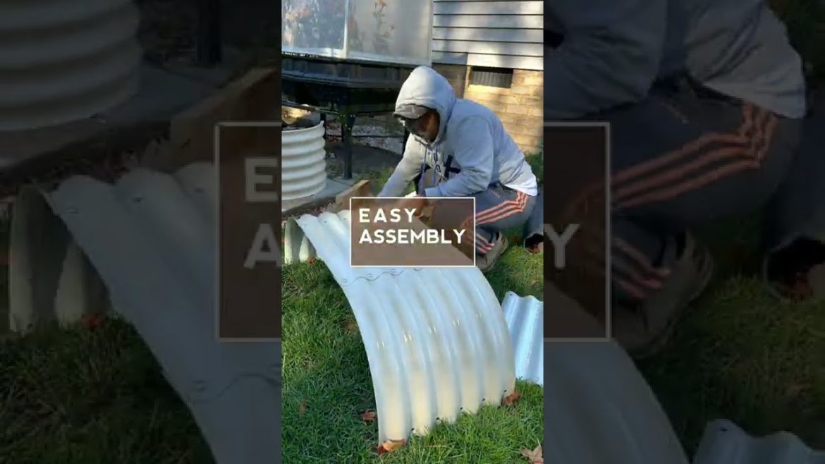 EASY To Assemble Galvanized Raised Garden Bed For Vegetable Garden #shorts