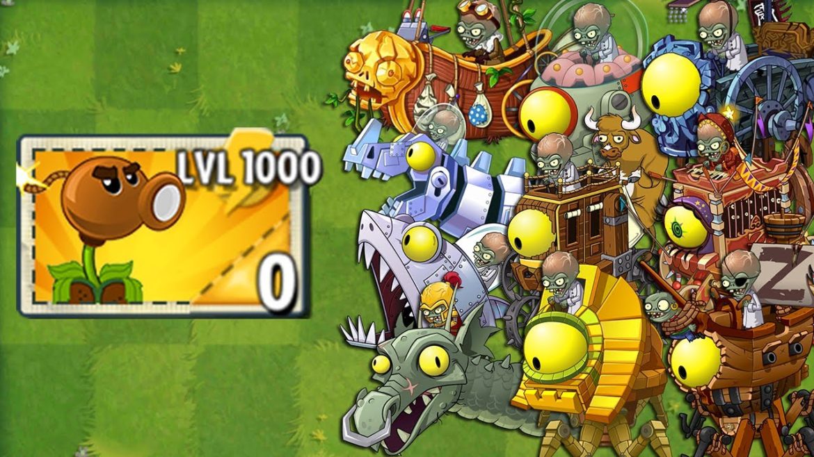 PvZ 2 All New Plants LEVEL 1000 Power-Up! in Plants vs Zombies 2