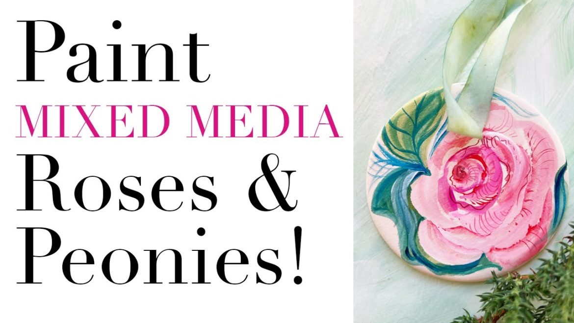Learn to Watercolor Peonies and Roses