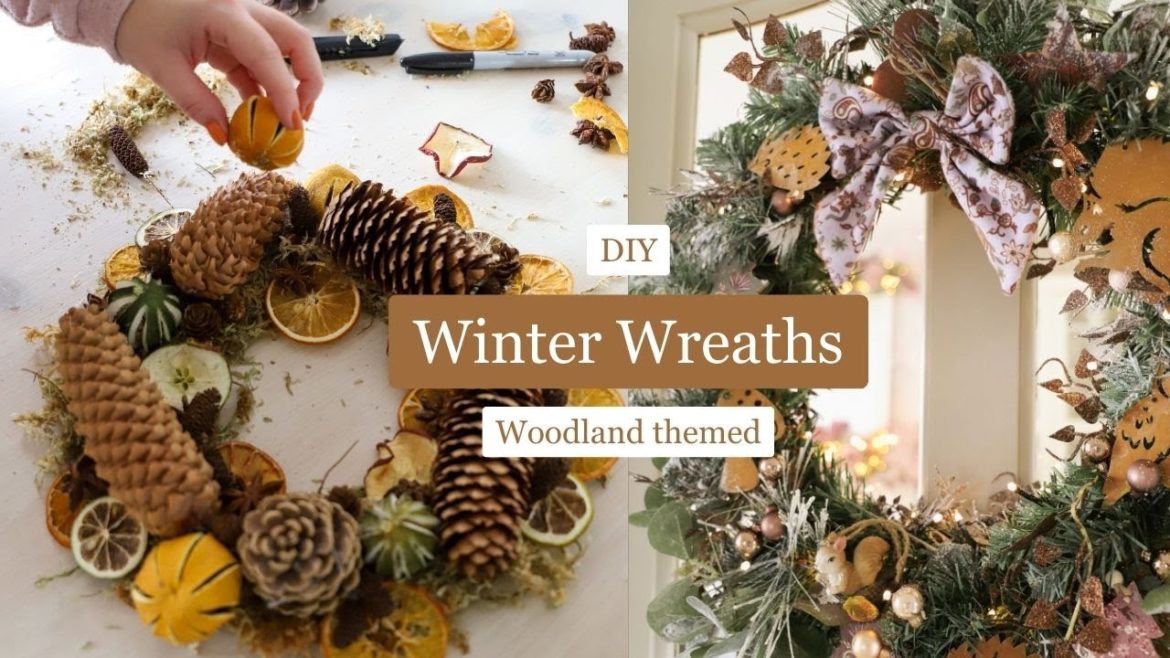 DIY woodland-themed Winter wreath & make a natural mini wreath using cardboard! DIY woodland-themed Winter wreath & make a natural mini wreath using cardboard!