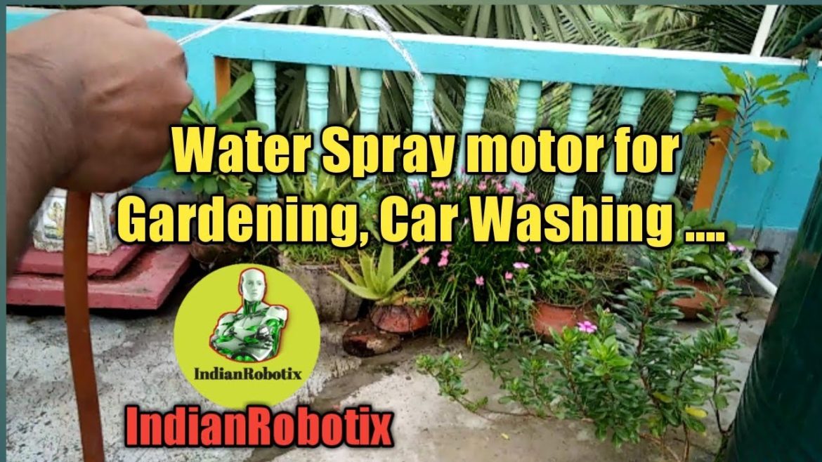 How to use a pump or water spray motor for gardening , car washing etc. How to use a pump or water spray motor for gardening , car washing etc.