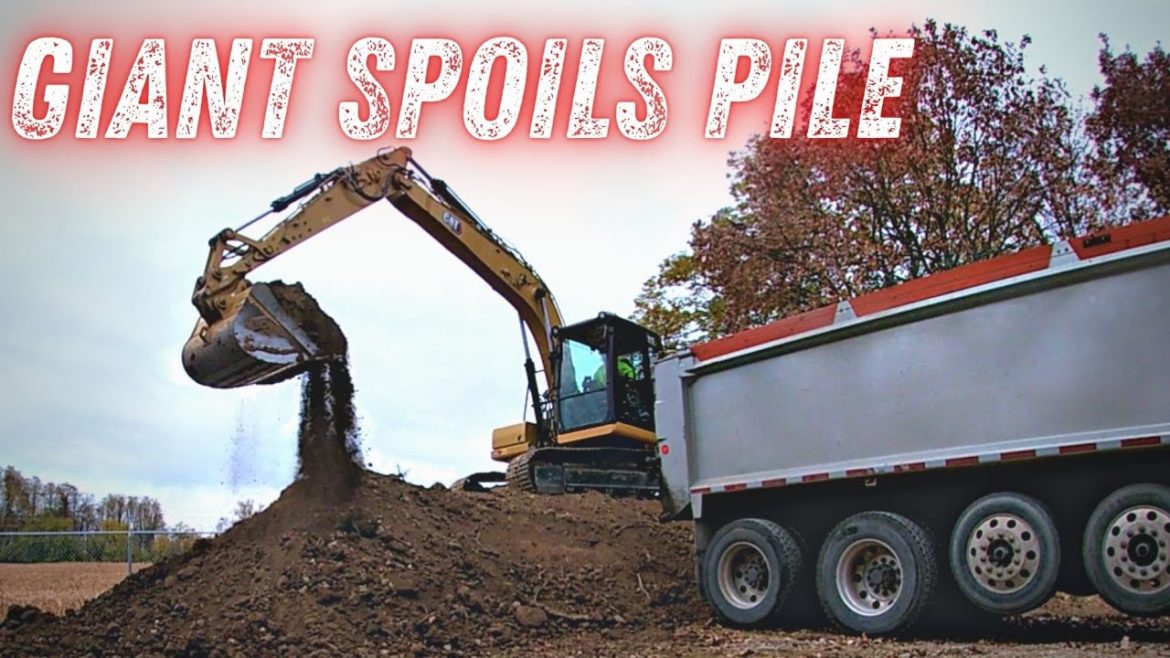 Loading Out A GIANT Spoils Pile! & Techniques I've Learned!