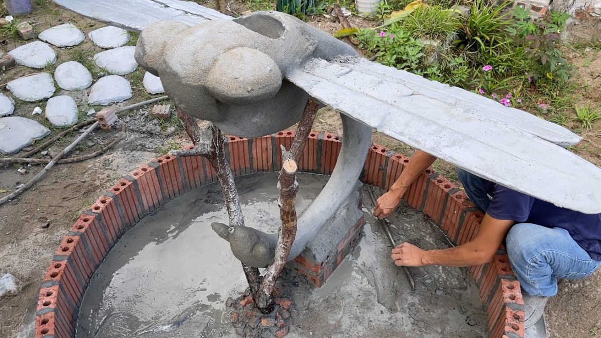Masterpiece For Your Garden Decoration / The Most Creative Ideas From Cement / DIY Unique Aquarium