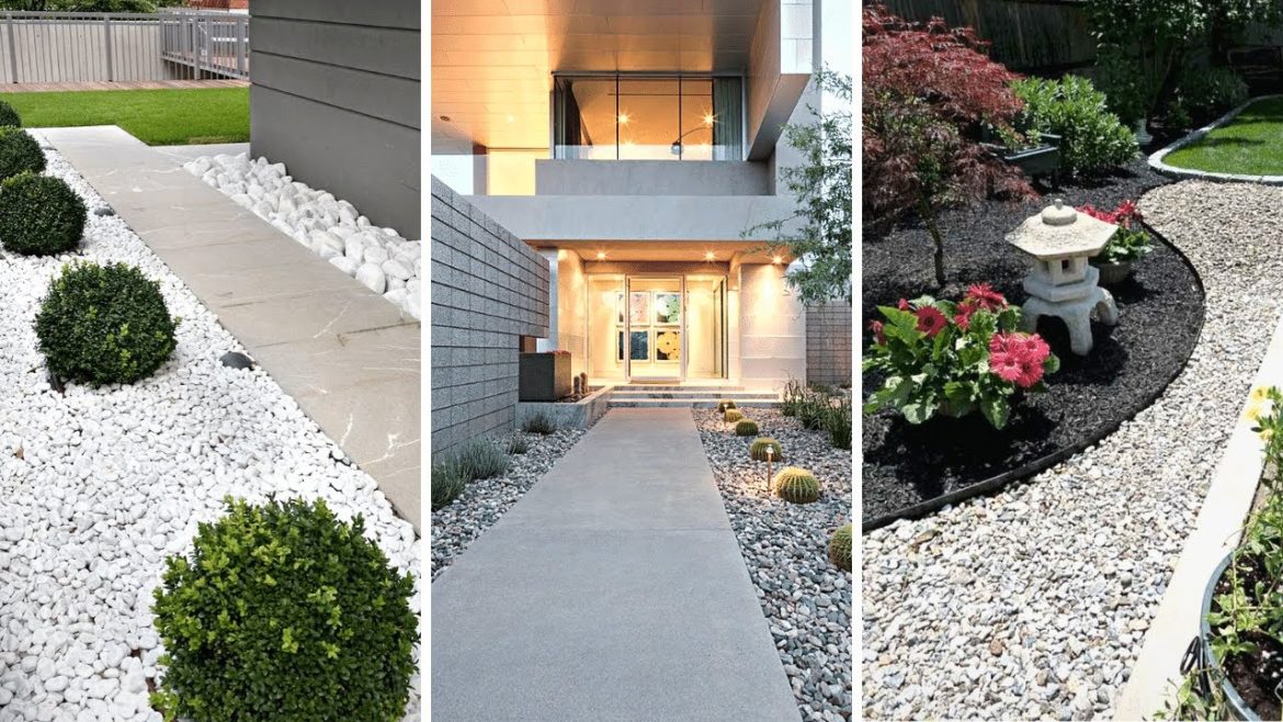 50+ Simple Rock Garden Landscaping Ideas for Your Front Yard 🪨 🌻