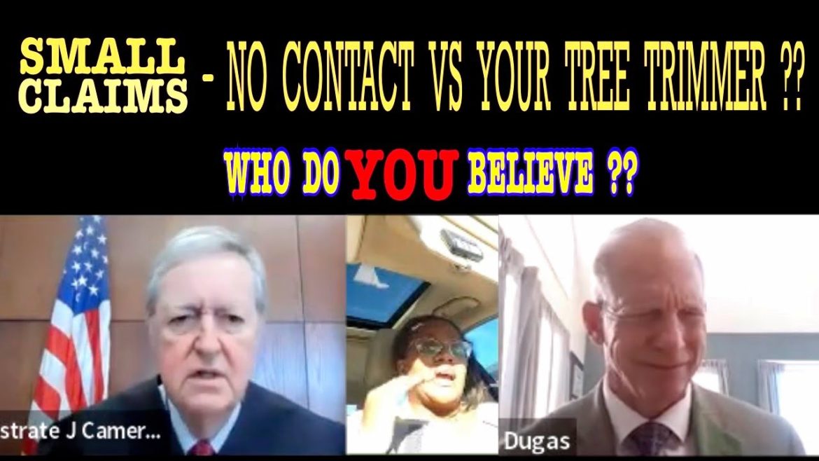 SMALL CLAIMS: NO CONTACT VS YOUR TREE TRIMMER ?? SMALL CLAIMS: NO CONTACT VS YOUR TREE TRIMMER ??