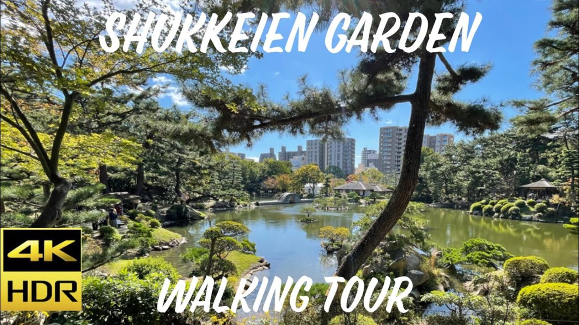 縮景園、ゆったりピアノ散歩,, Shukkeien Japanese Garden walking tour, Hiroshima Japan 縮景園、ゆったりピアノ散歩,, Shukkeien Japanese Garden walking tour, Hiroshima Japan
