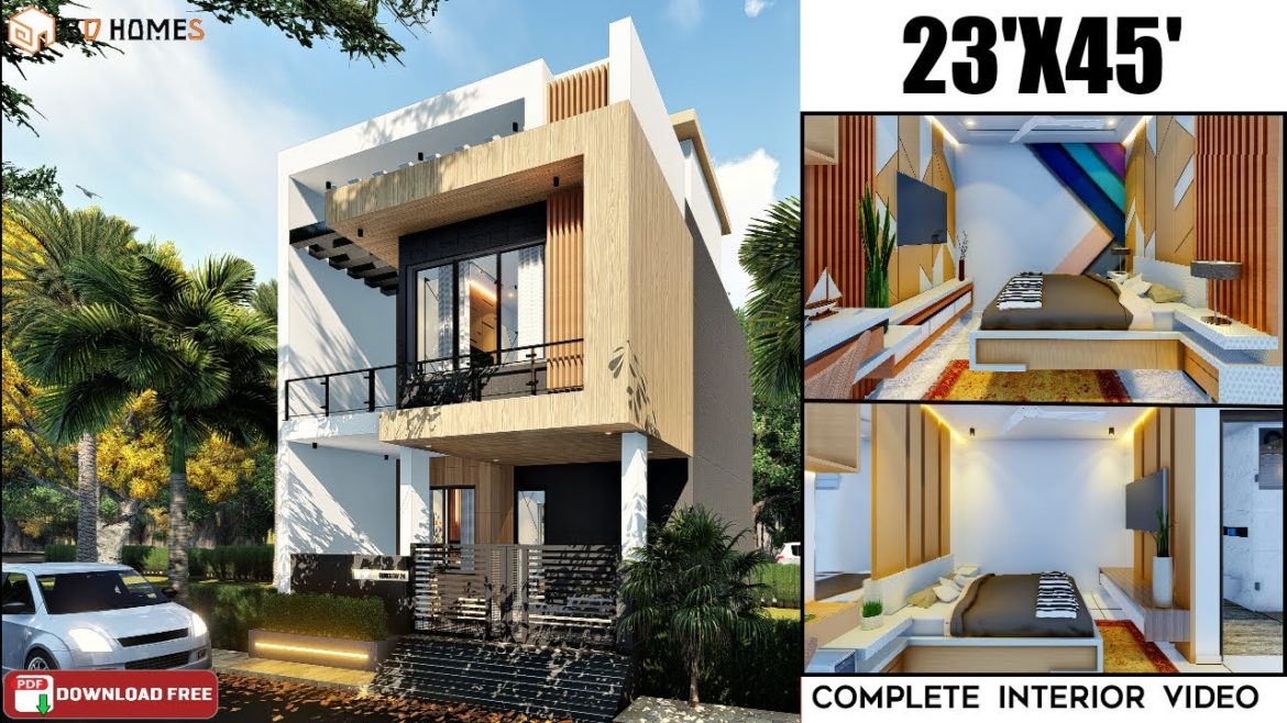 23×45 House Plan | Car Parking | Garden | Temple | 3bhk House | 23×45 House Plan West Facing 23x45 House Plan | Car Parking | Garden | Temple | 3bhk House | 23x45 House Plan West Facing