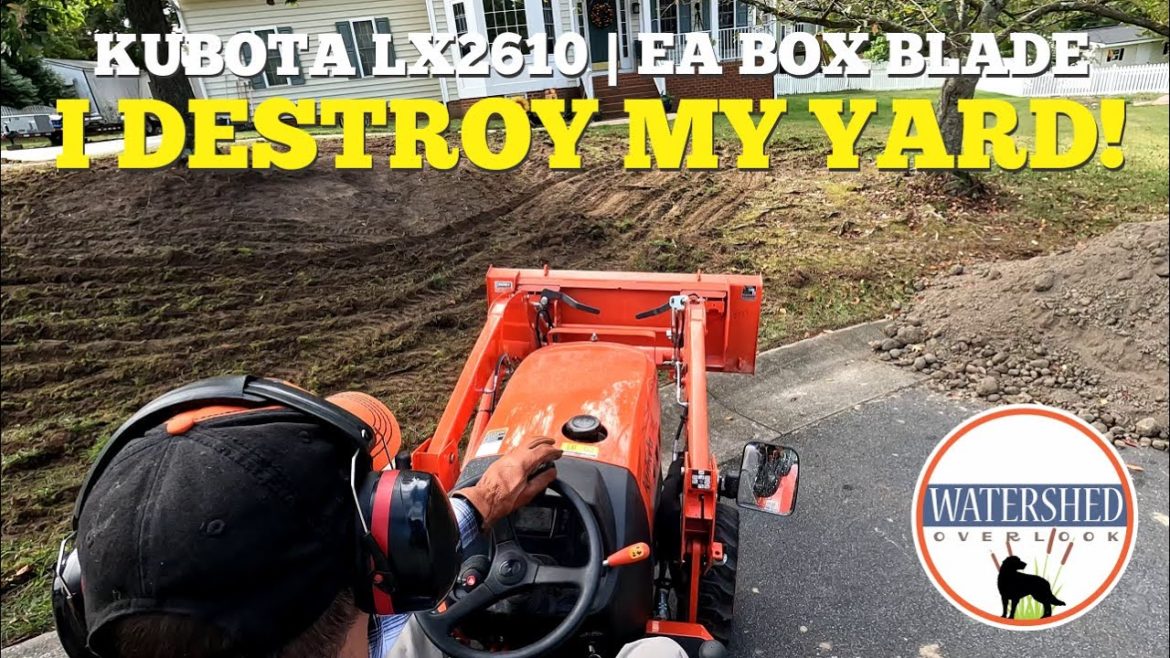 023 – Grading the Yard with the Kubota LX2610 | EA Wicked 66″ Box Blade | 4K 023 - Grading the Yard with the Kubota LX2610 | EA Wicked 66" Box Blade | 4K