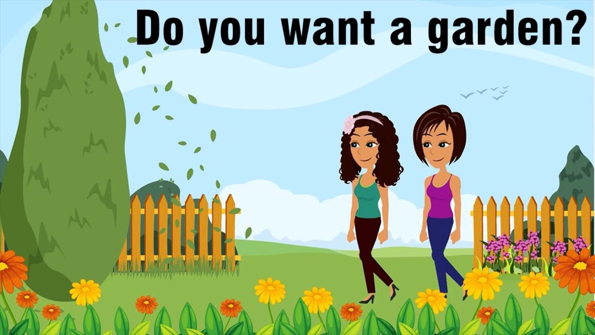 Do you want a garden? English Speaking Practice Conversation | English Jesse