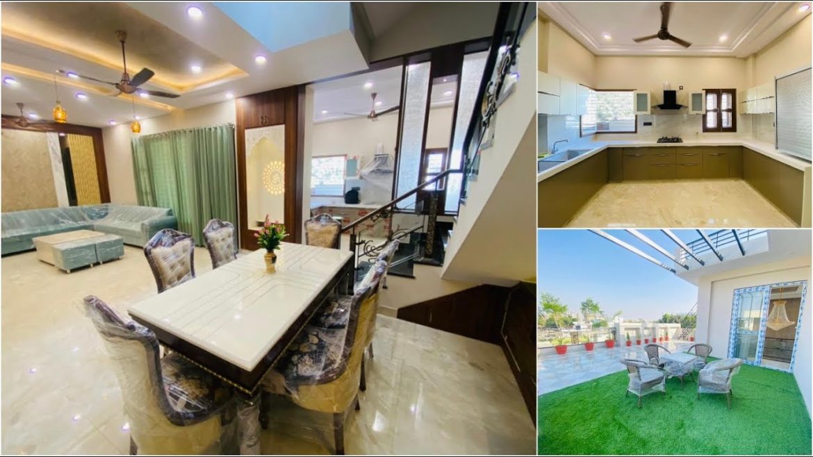 Inside Tour Of 160 Sq Yard Ultra Luxurious 5 BHK Modern House In Jaipur | 32x45 House Floor Plan