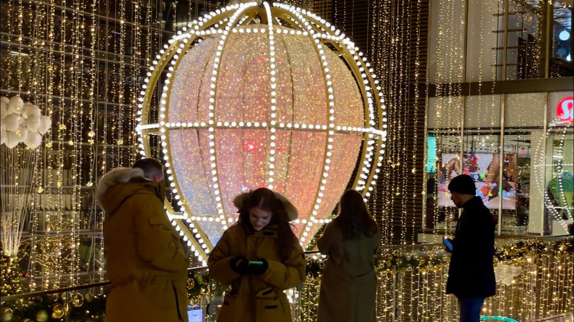 🇺🇸Live in NYC(11.17.22): Hudson Yards, NYC Christmas 2022 Decorations