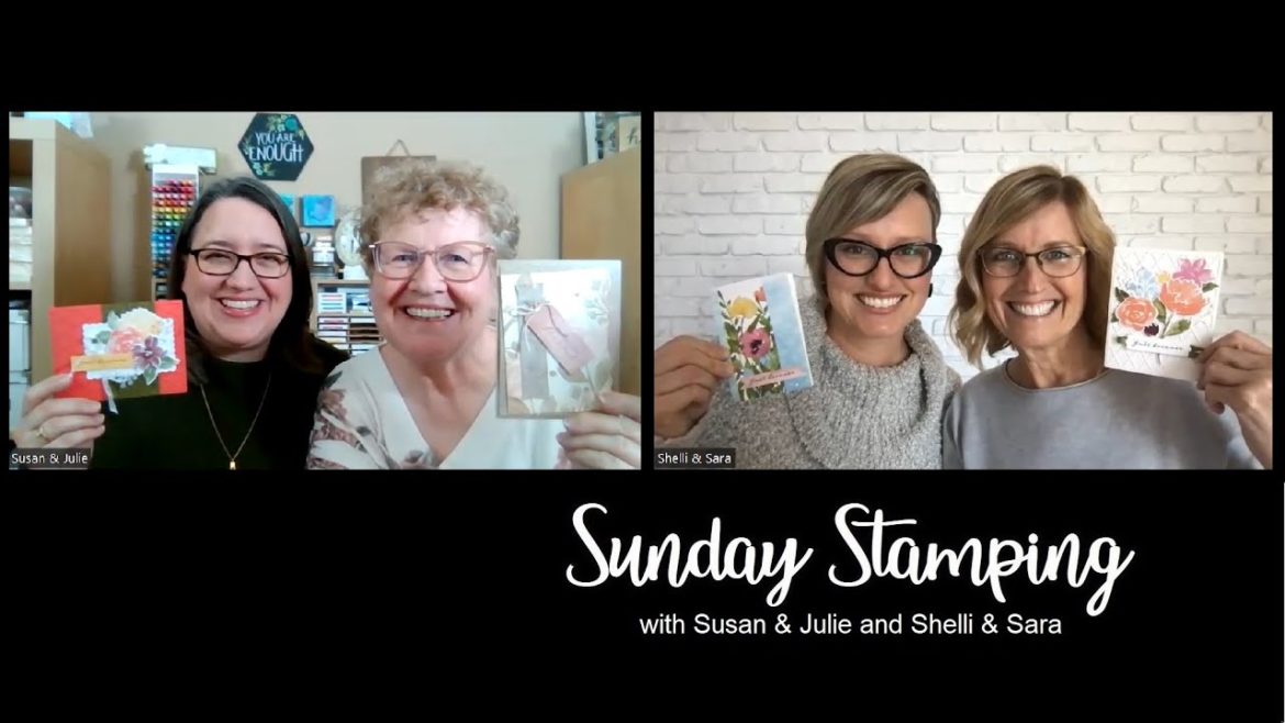 Sunday Stamping Ep 77 with Shelli Gardner & Sara Douglass | Stampin' Up! Awash with Beauty