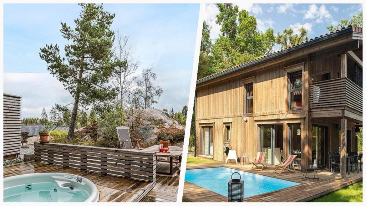 75 Scandinavian Pool With Decking Design Ideas You'll Love ➤ 75 Scandinavian Pool With Decking Design Ideas You'll Love ➤