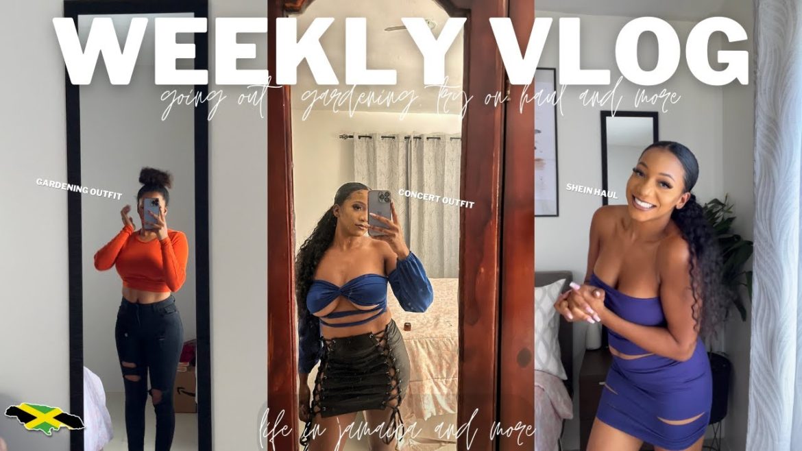 VLOG - Valiant + Jashii Concert, HUGE Shein bag haul,Natural Hair Salon, gardening,rainy days & more