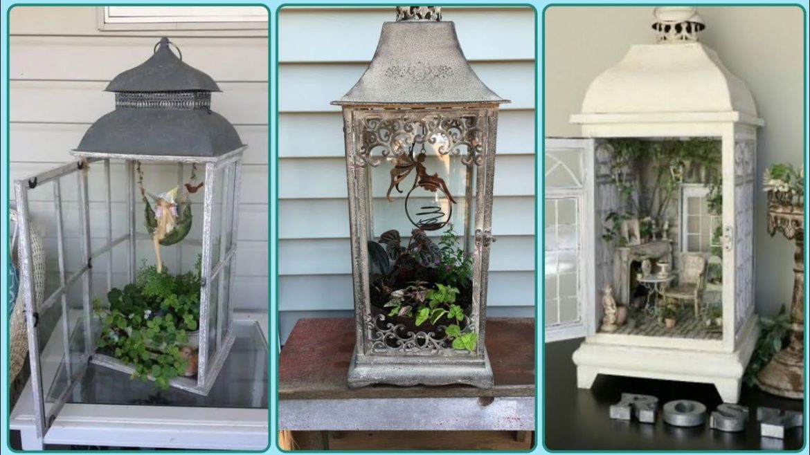 Amazing And Beautiful Garden Lantern 🏮 Design _ Lantern Planter Designs