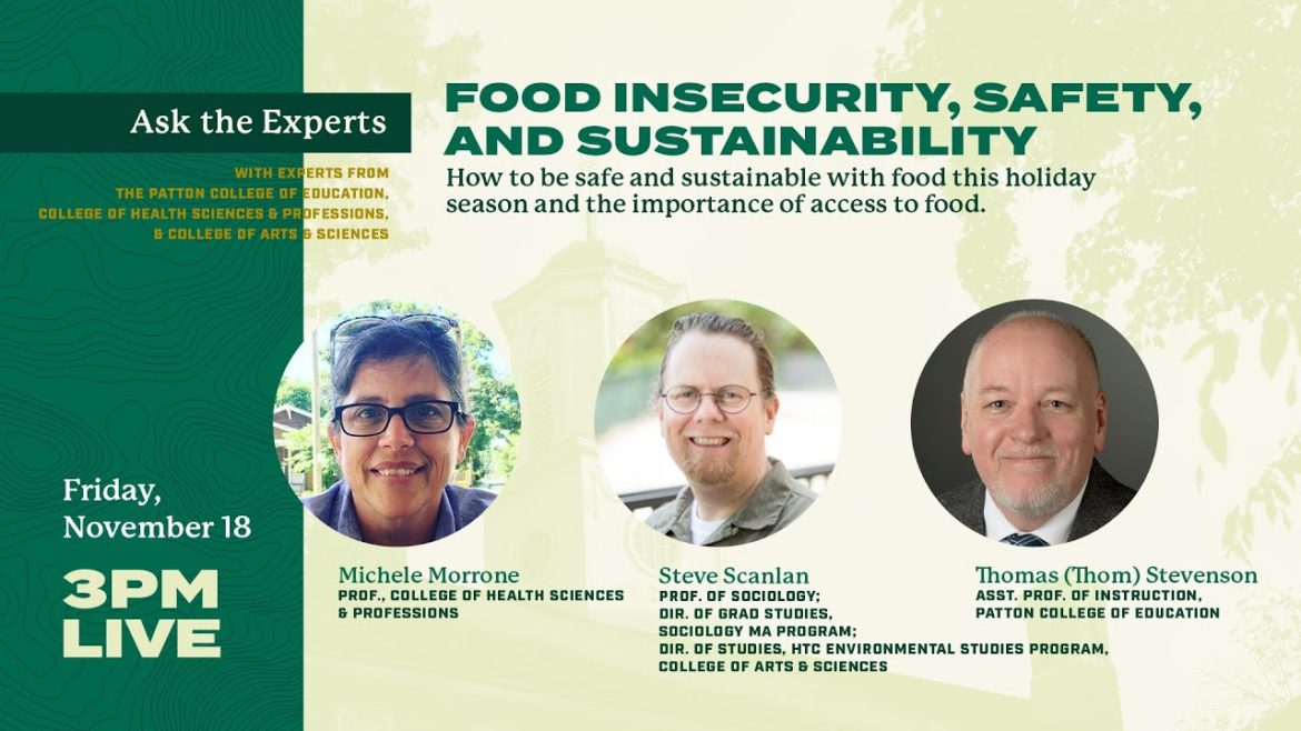 Ask the Experts – Food Insecurity, Safety, and Sustainability Ask the Experts - Food Insecurity, Safety, and Sustainability