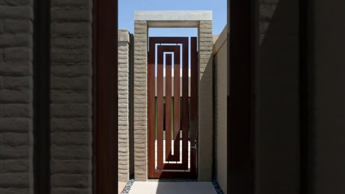 Iron Garden Door Design #welding #architecture #civilengineering