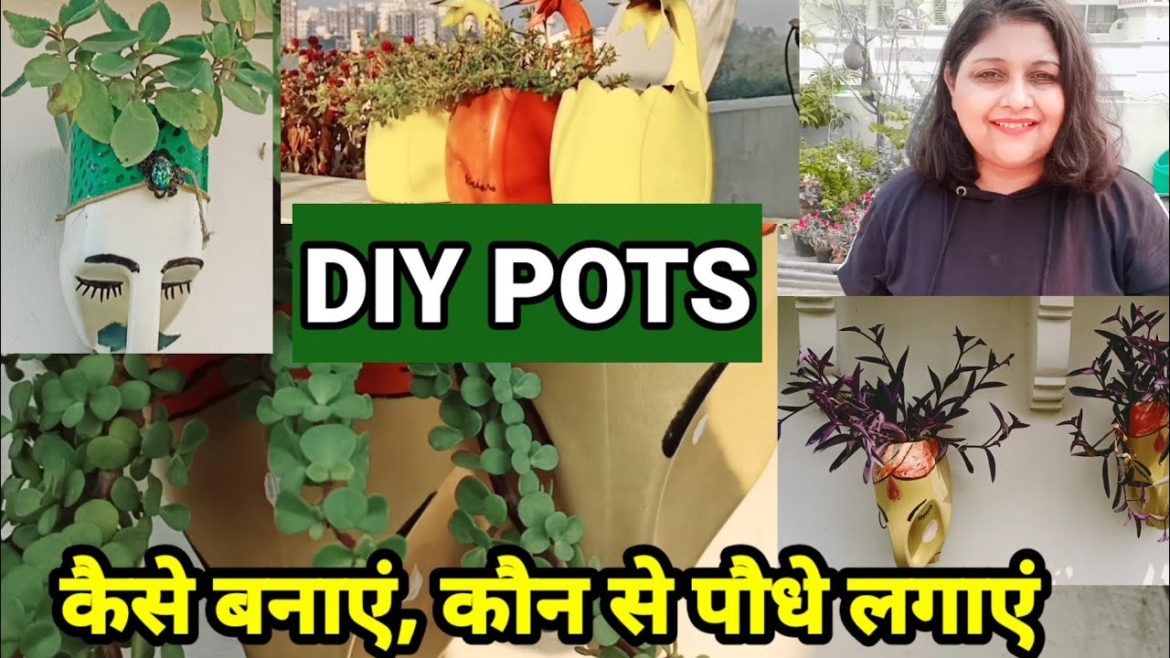 DIY planter ideas using household waste #naturetreasure #diycrafts DIY planter ideas using household waste #naturetreasure #diycrafts