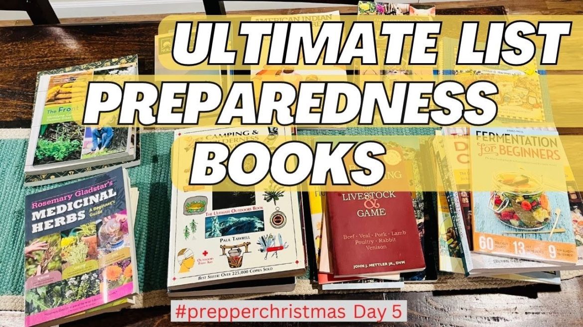 Ultimate Prepper Book List | Preparedness Book You Should Own | Give As Gifts This Christmas | Preps