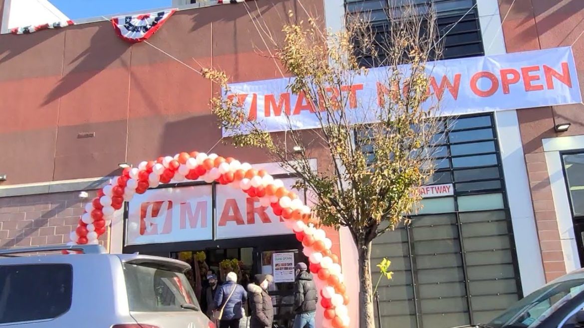 Grand Opening H Mart supermarket in Long Island City, Queens, NY Grand Opening H Mart supermarket in Long Island City, Queens, NY