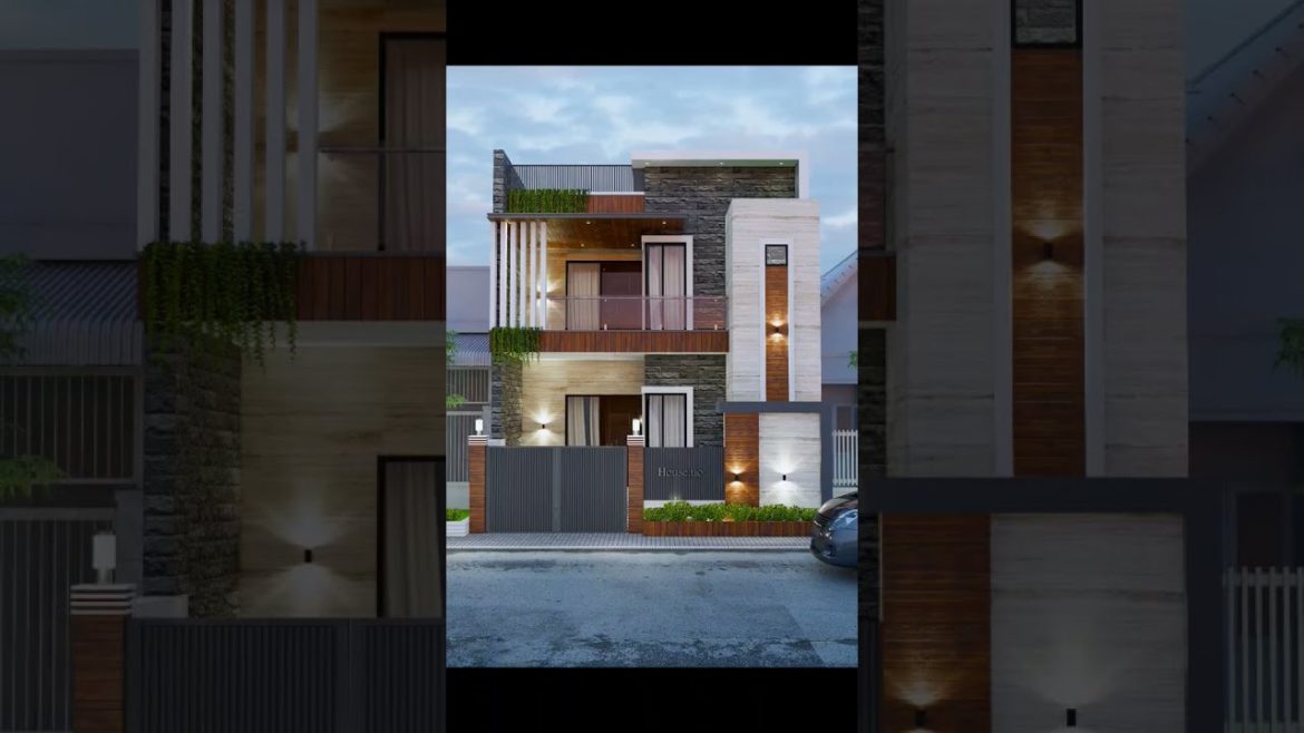 25 feet House Exterior Design |  Front Elevation Render | Exterior Render