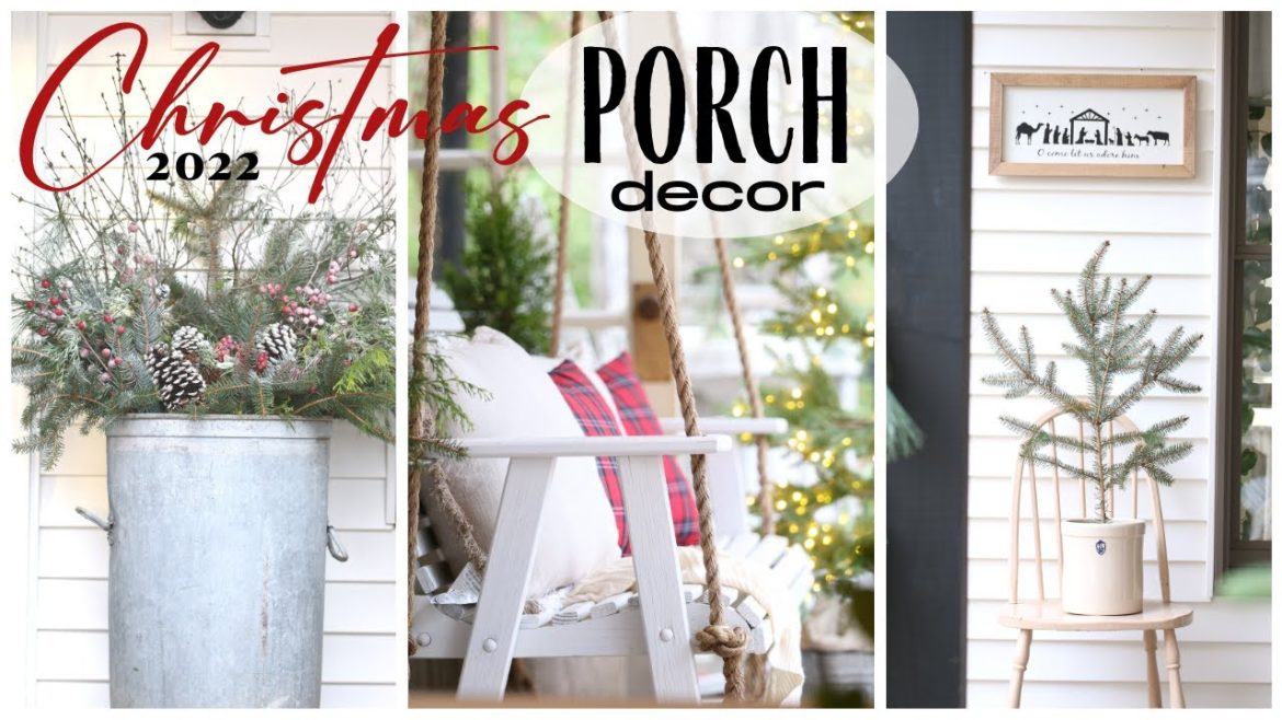 Winter Porch Decor ~ DIY Christmas Porch Ideas ~ Winter Decor ~ Christmas Decorations for the Porch