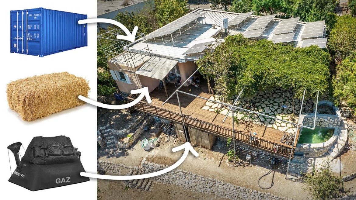 VISITE MAISON AUTONOME (terre paille, conteneur, biogaz, piscine naturelle, recyclage de l'eau...)