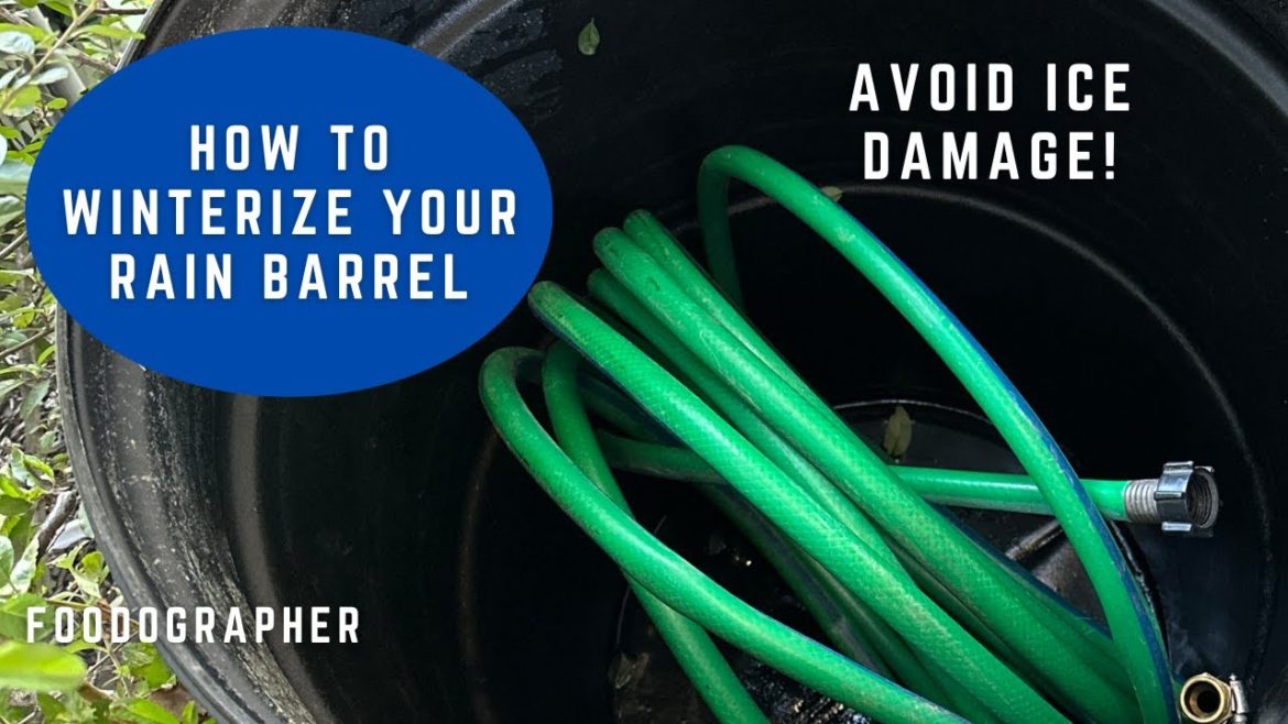 Winterize Your Garden Rain Barrel - How To  Avoid Ice Damage in Freezing Weather!